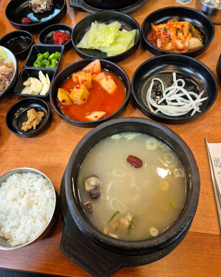 수육과 설렁탕 조합