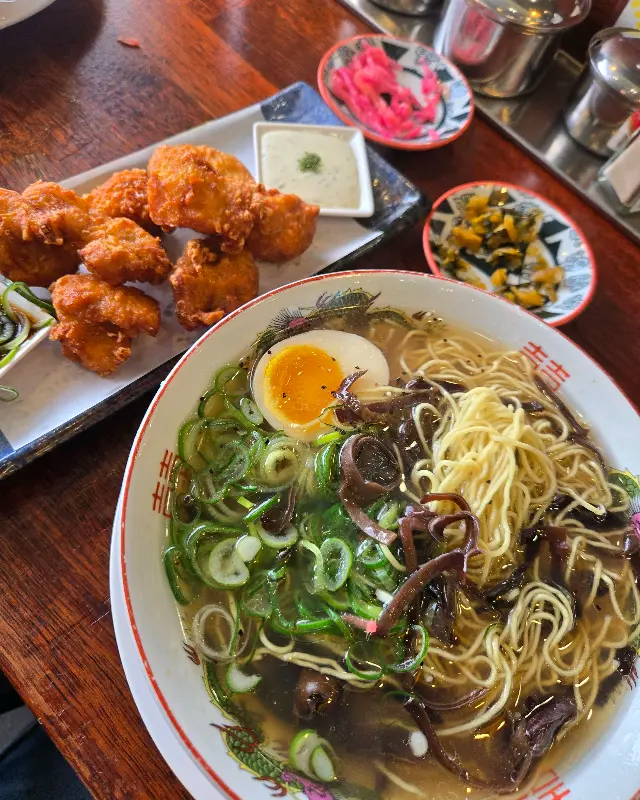 토리 가라아게와 라멘