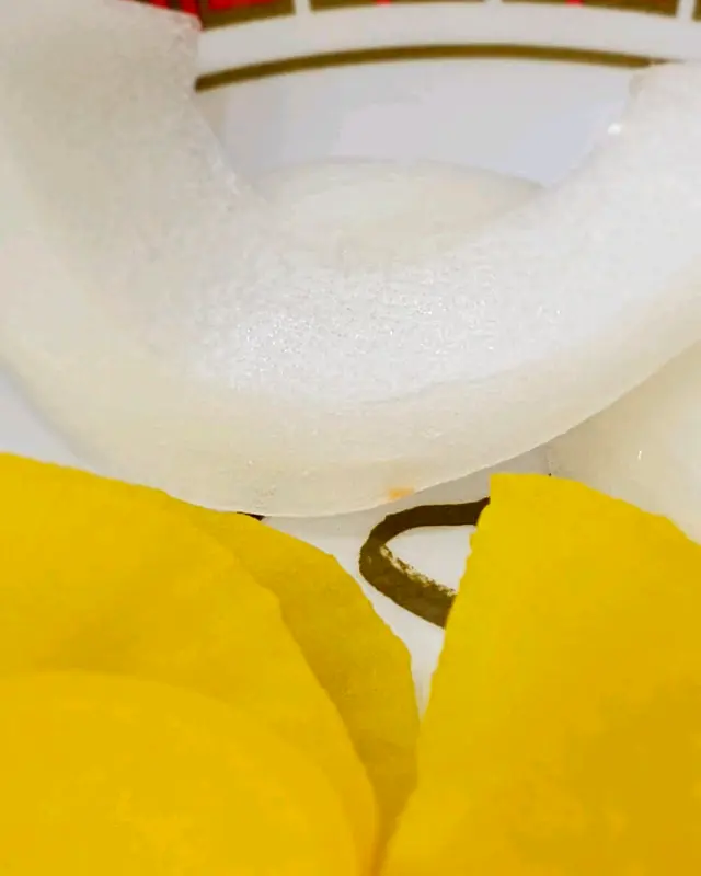 단무지와 양파 클로즈업