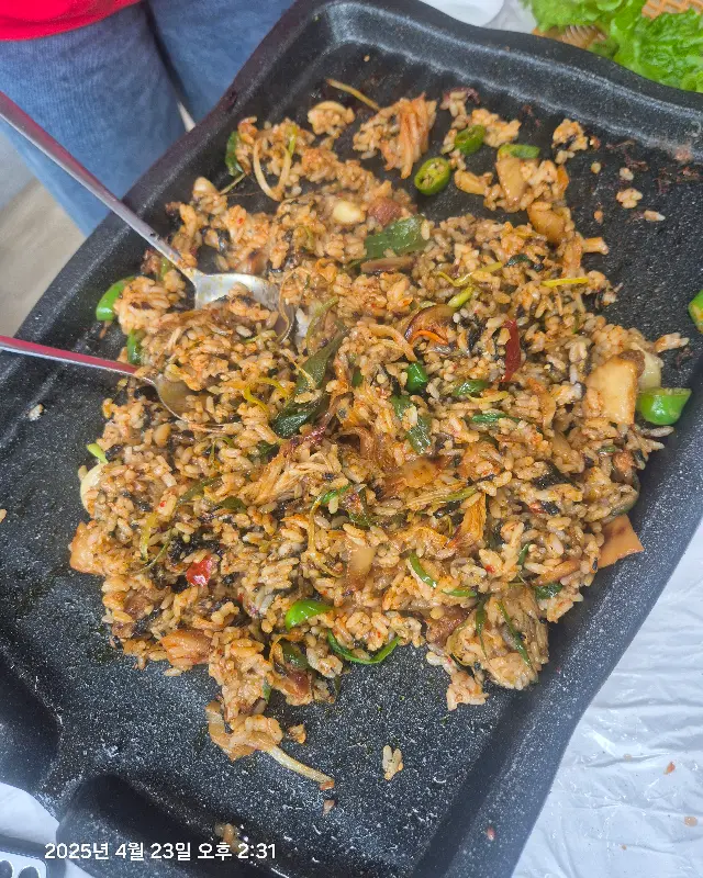 쭈꾸미 볶음 후 볶음밥