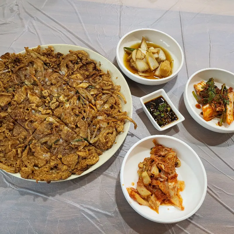 도토리전과 밑반찬