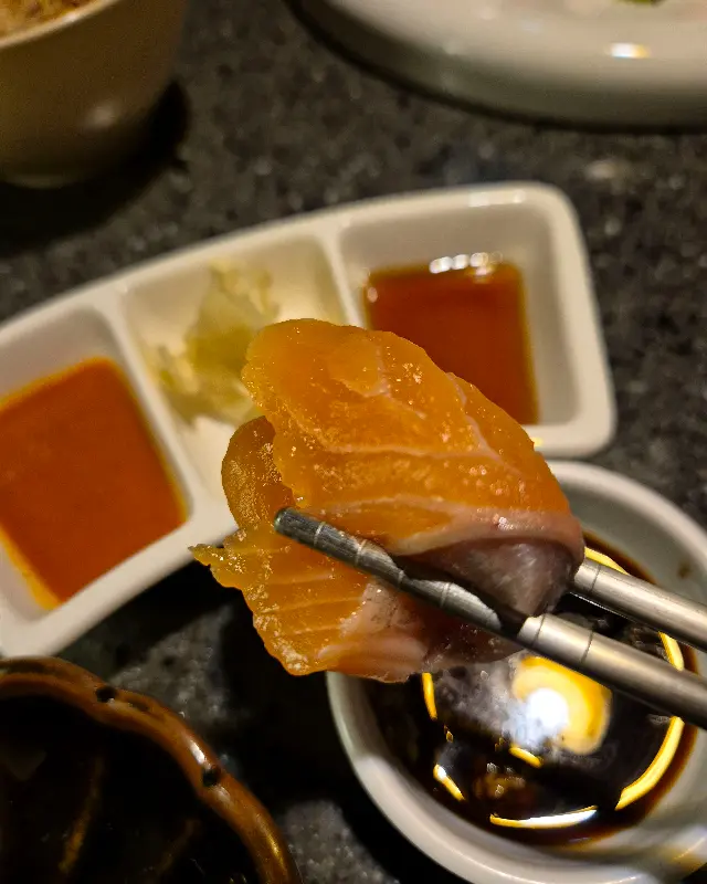 숙성 연어 사시미