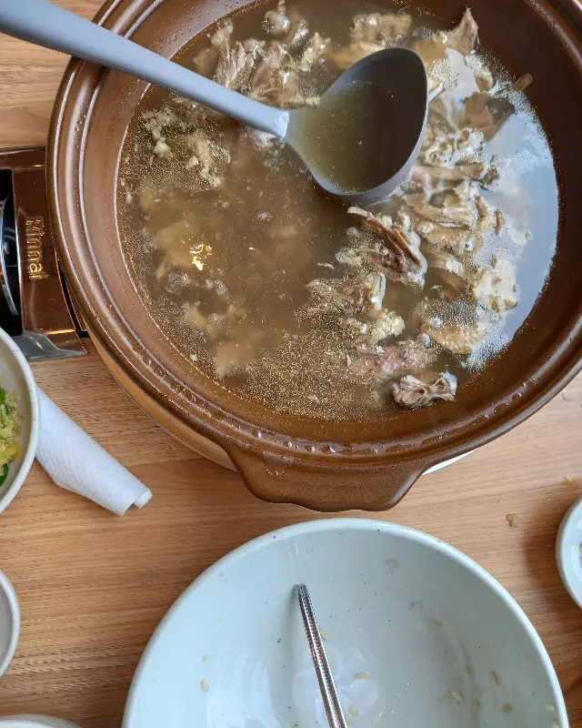 능이 삼계탕 국물