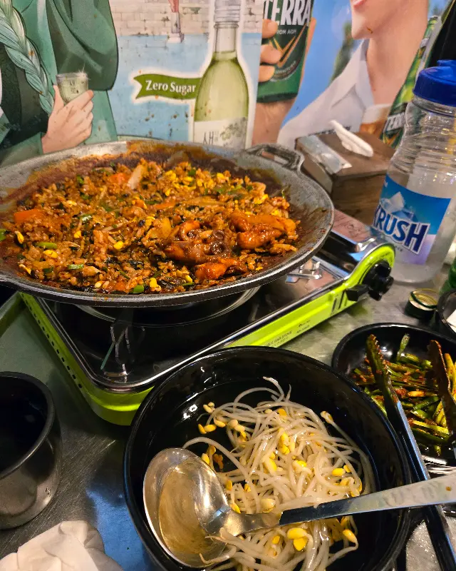 야채곱창 양념에 볶아먹는 환상의 볶음밥