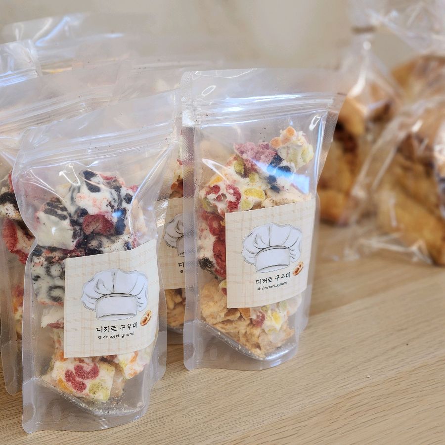 포장 판매 중인 디저트 구우미의 간판 메뉴
