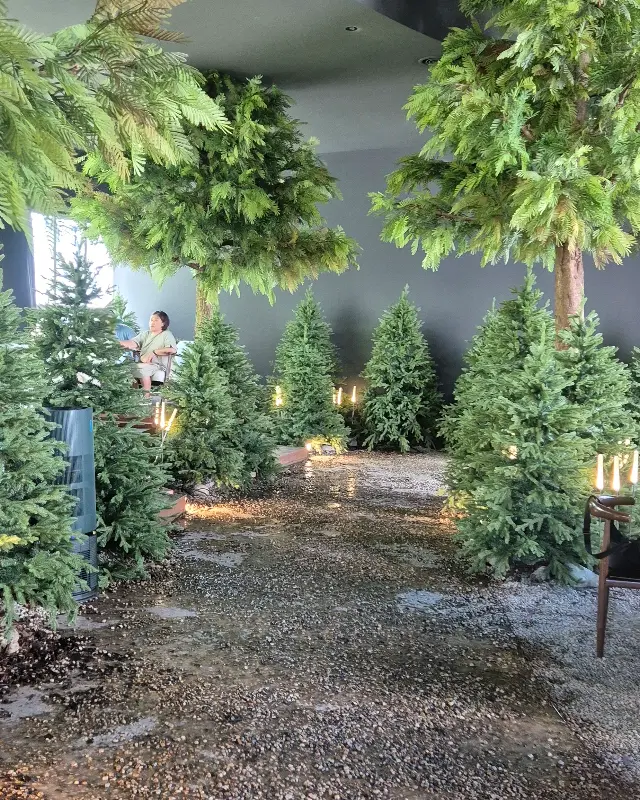 실내에 조성된 숲