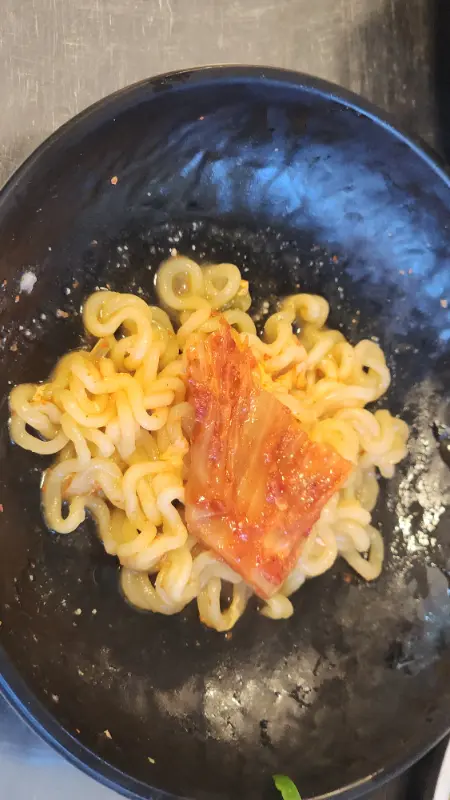 라면과 김치의 조합