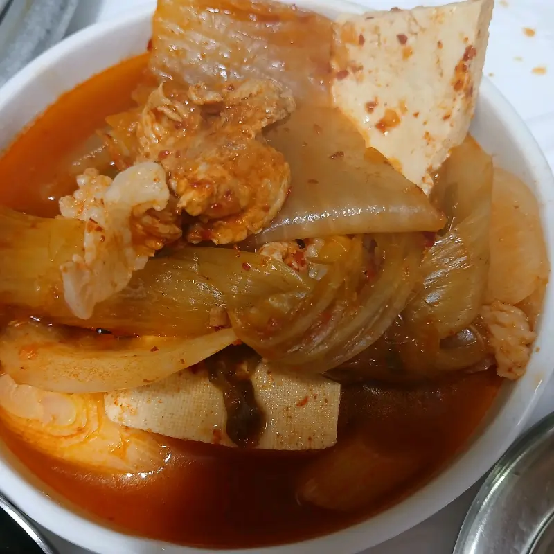 김치찌개의 비주얼
