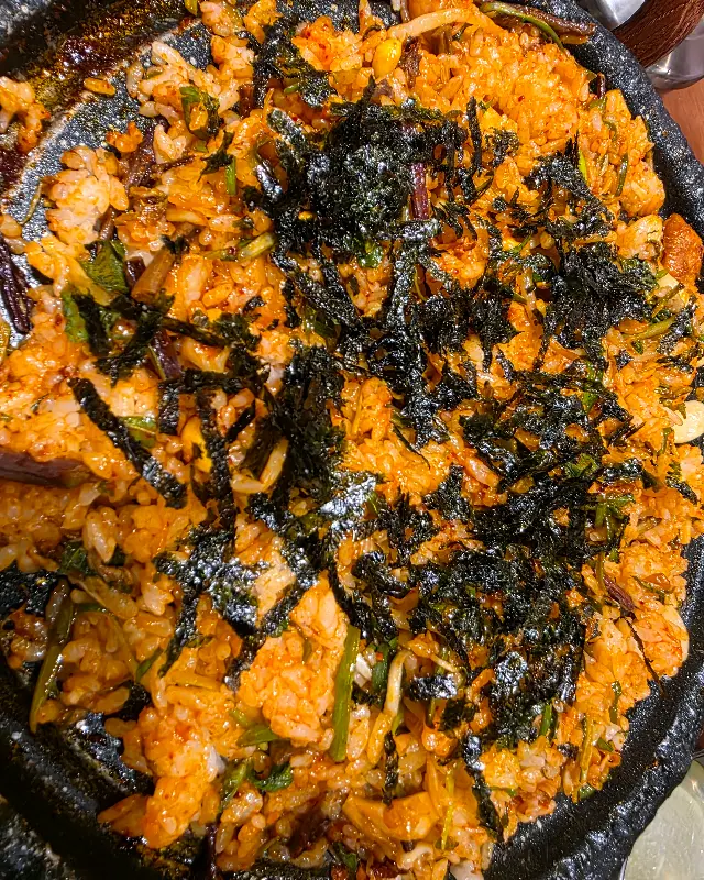 짜글이 국물에 볶아 먹는 셀프 볶음밥