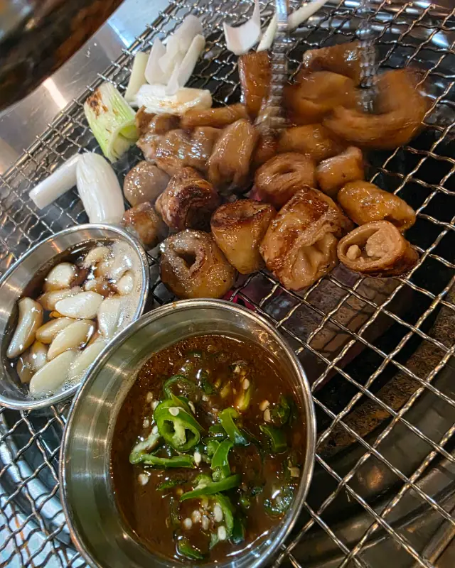 맛있게 구워진 막창