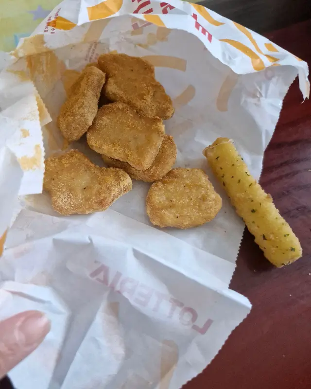 치즈스틱과 치킨 너겟