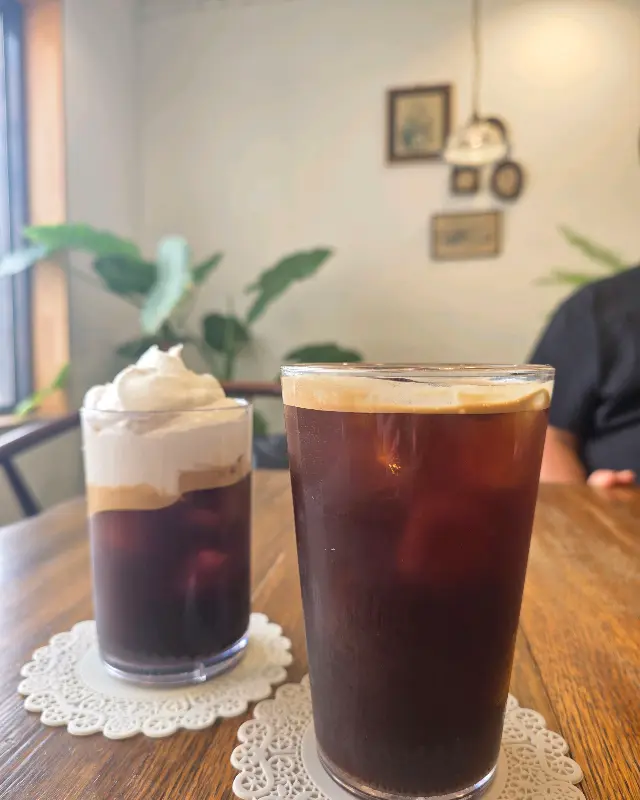 소금커피와 아이스 아메리카노