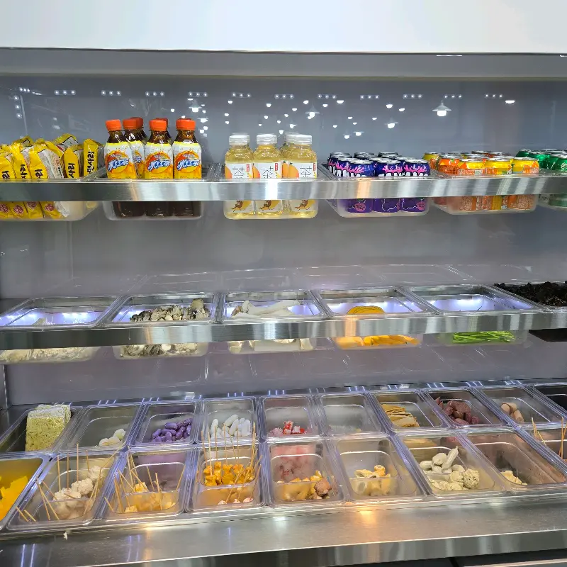 야미마라탕 셀프바의 다양한 식재료