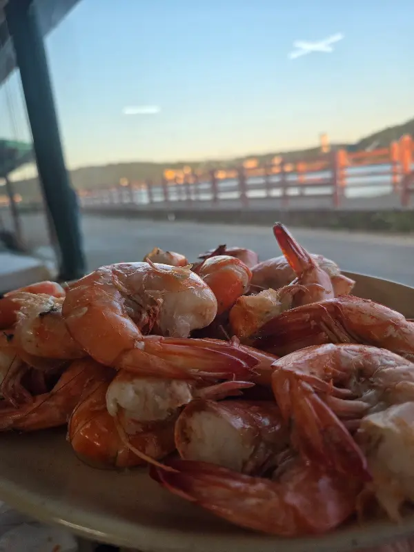 만리포 해변의 노을