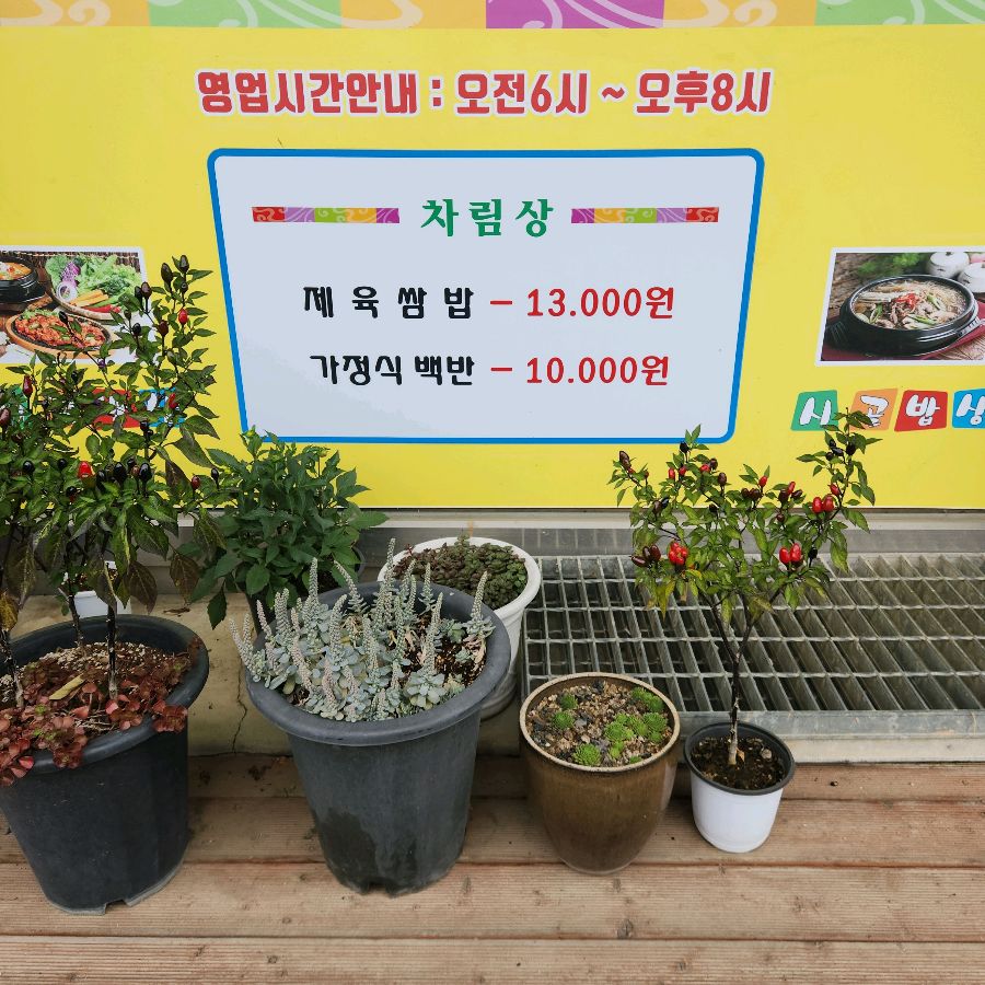 소박한 외관의 시골밥상
