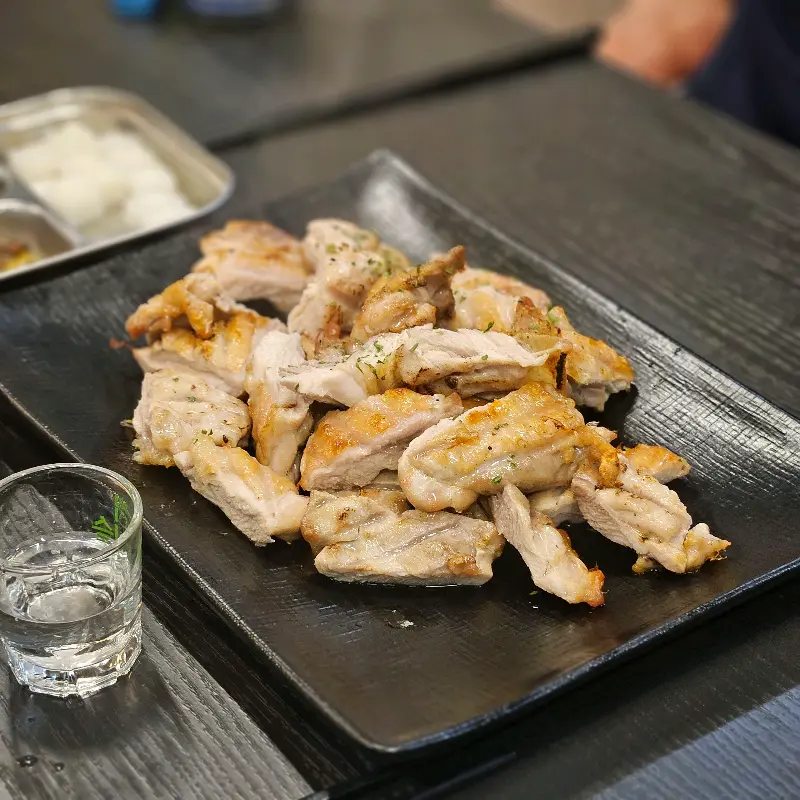 숯불 소금구이 치킨