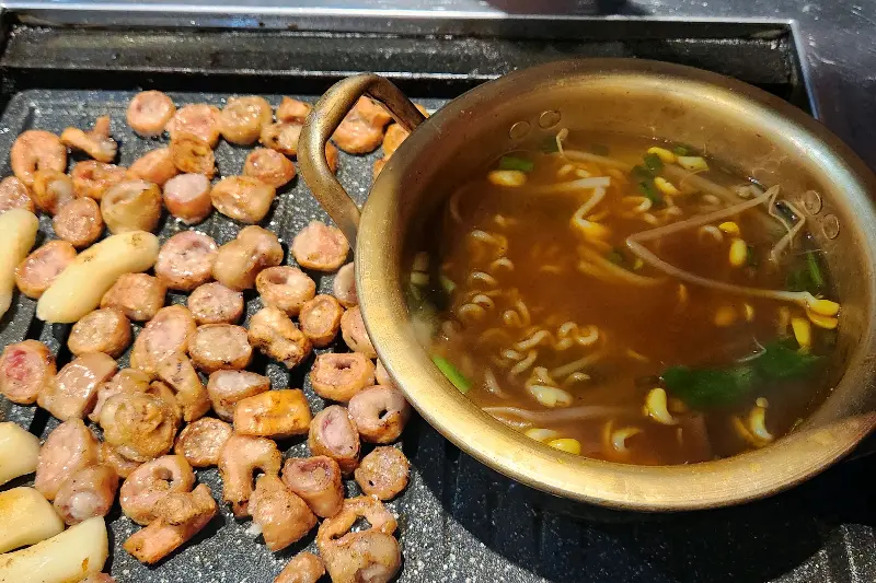 막창과 된장찌개