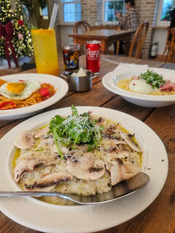 트러플 버섯 크림 리조또의 모습