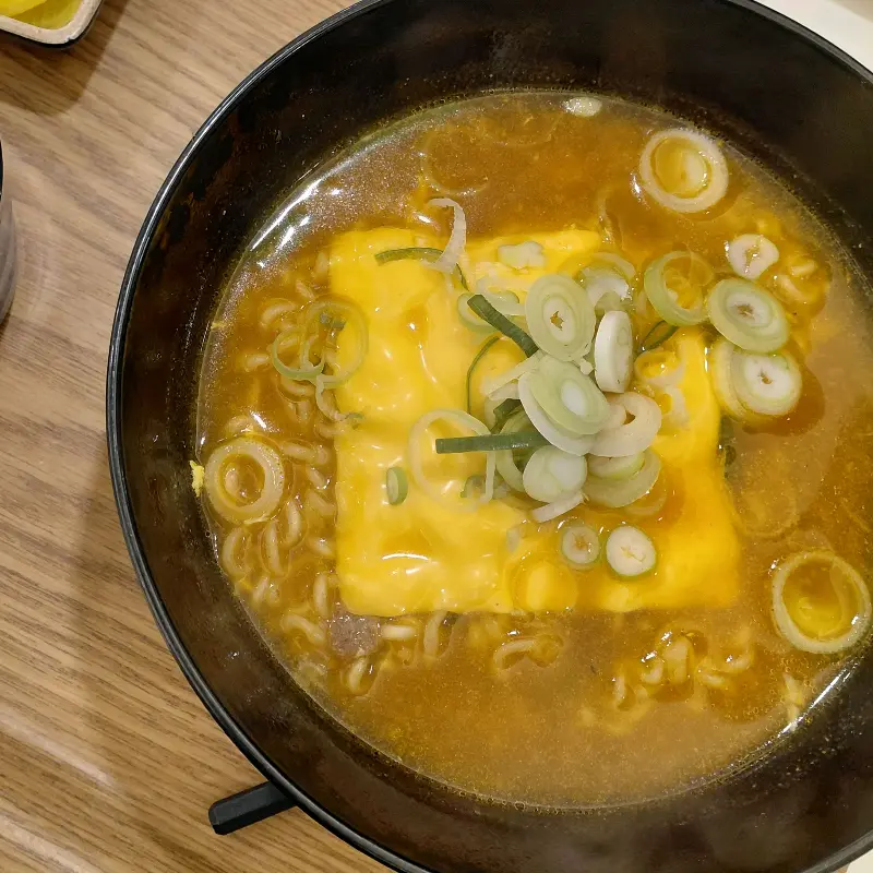 순두부 우동의 따뜻함