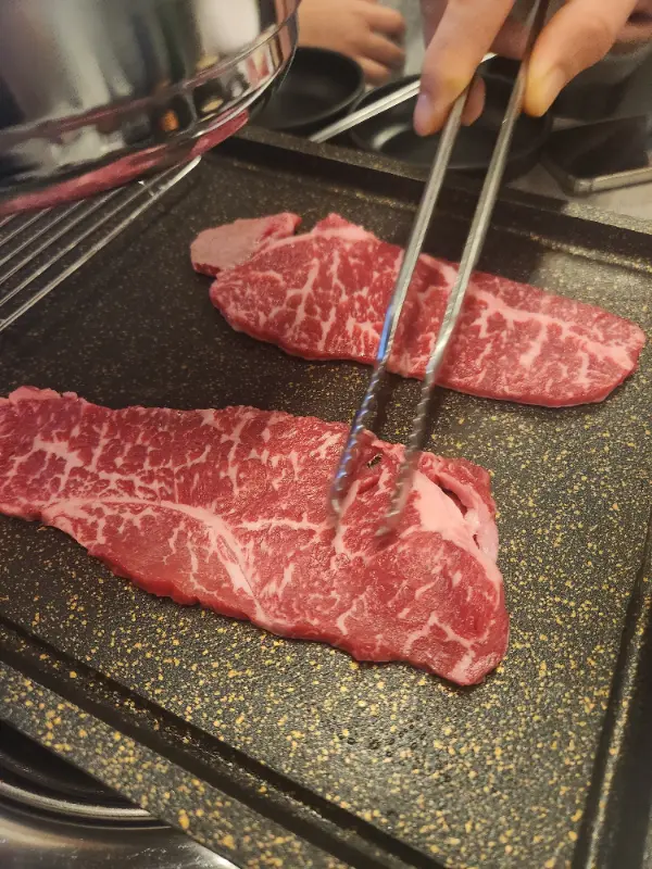 잘 구워진 꽃등심