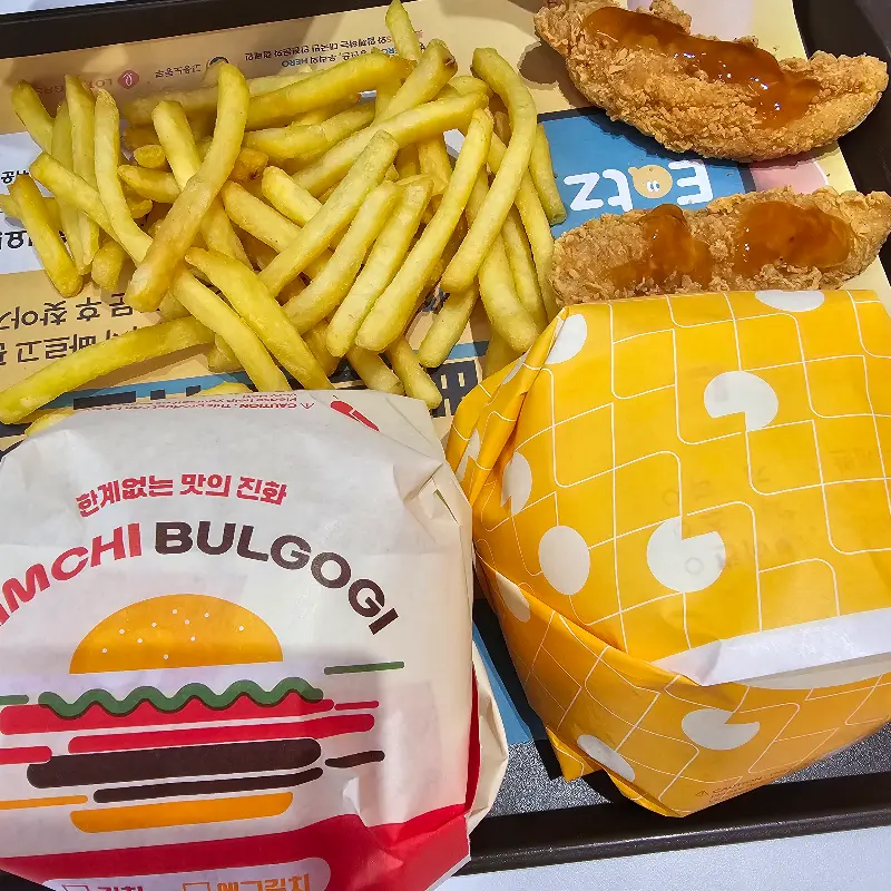 김치불고기 버거 세트