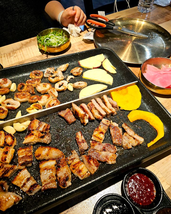 맛있게 구워진 막창