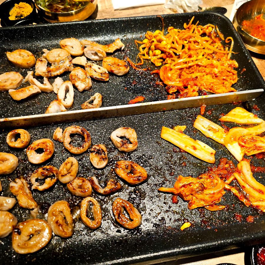 돼지막창과 콩나물 불고기