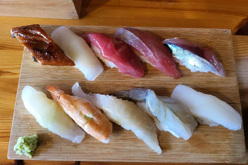 모듬 초밥 클로즈업