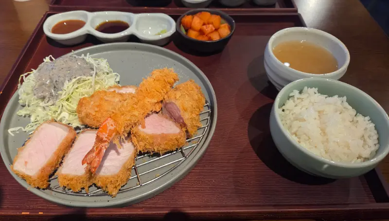 카츠오테 메뉴 구성