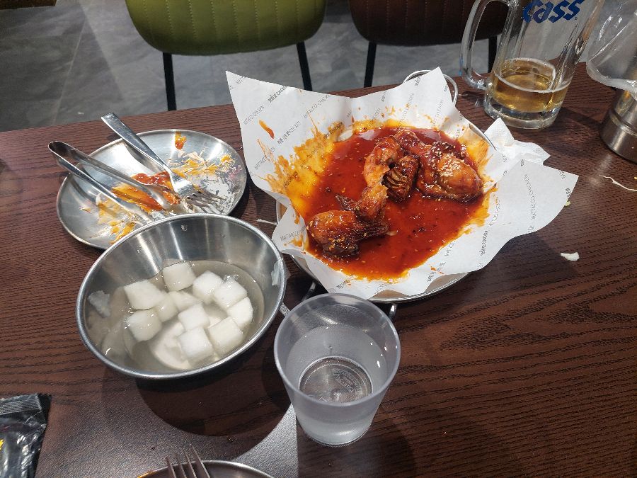 맛있게 먹은 흔적