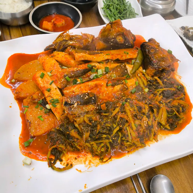 푸짐한 코다리찜 한 상