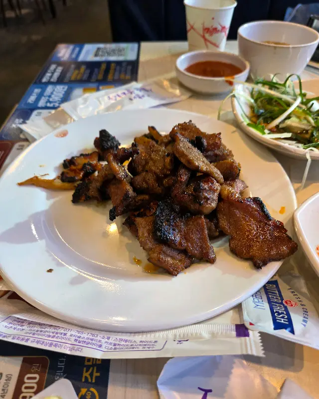 맛있게 구워진 갈비
