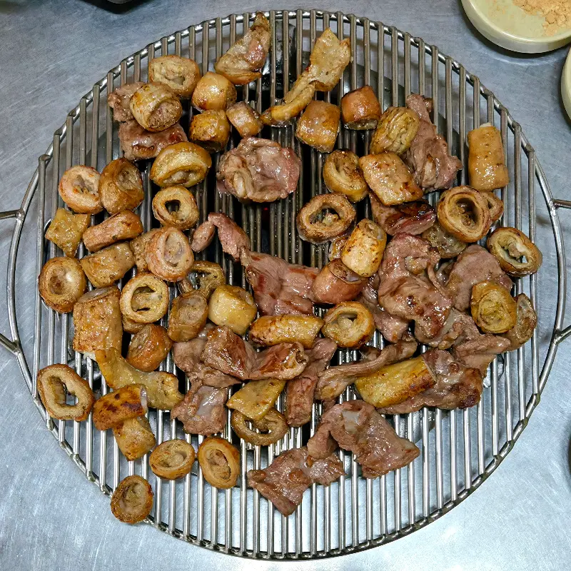 불판 가득 막창