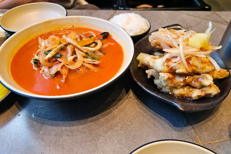 백향의 짬뽕과 탕수육