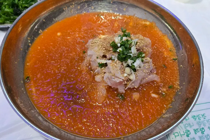 싱싱한 포항 물회