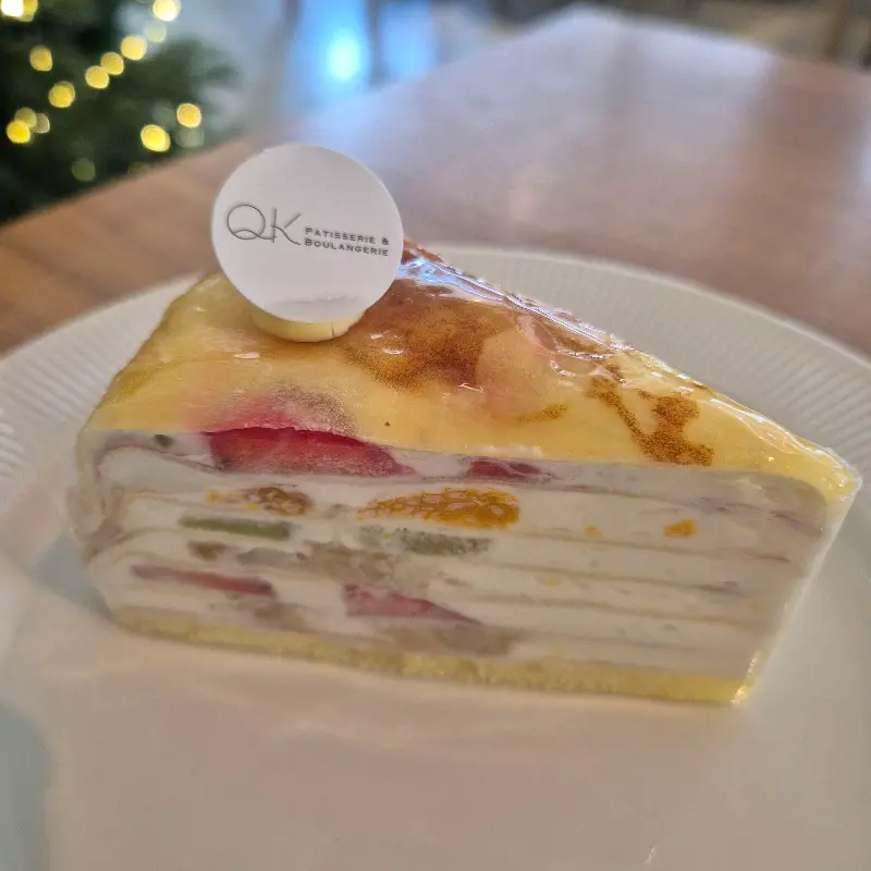 밀크레이프 케이크 단독샷