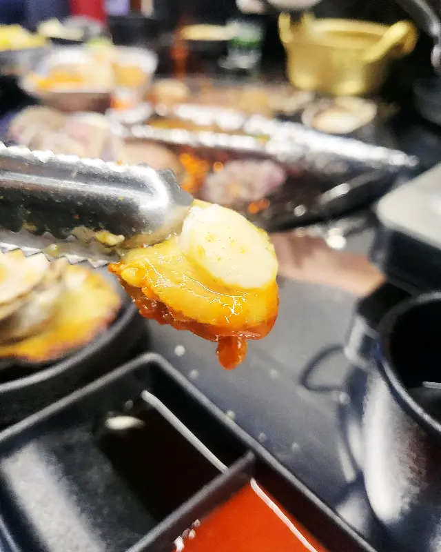 조개구이 근접샷