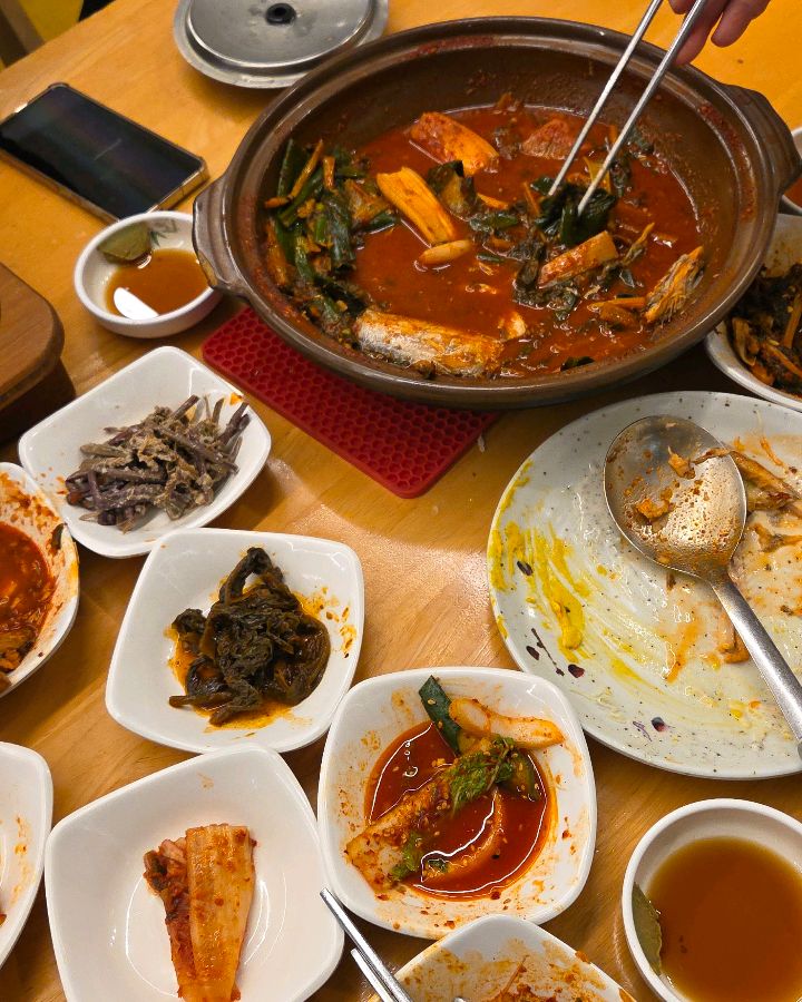 갈치조림 한 상 차림