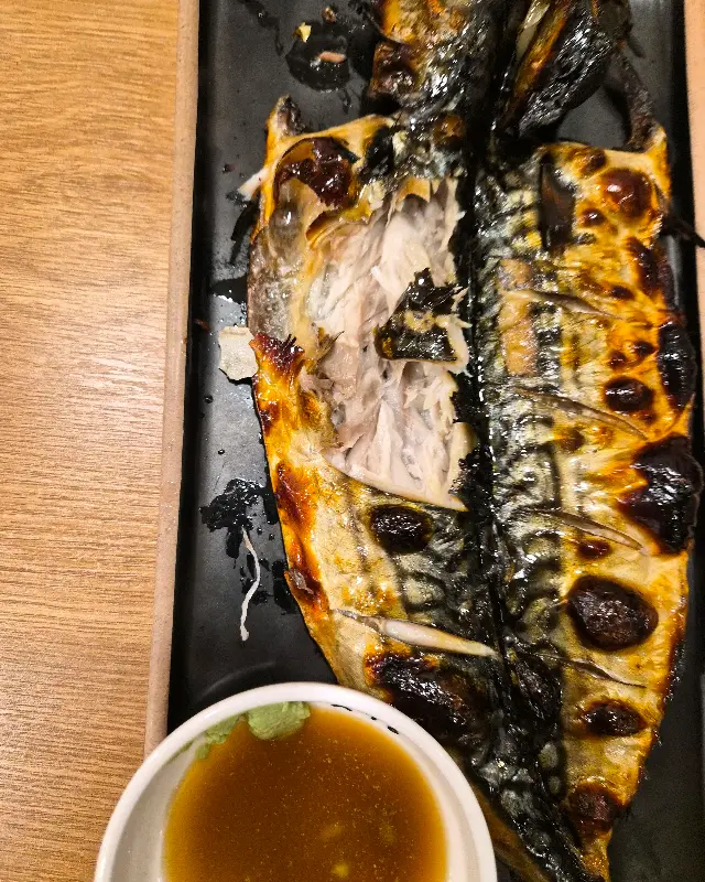 고등어구이 클로즈업