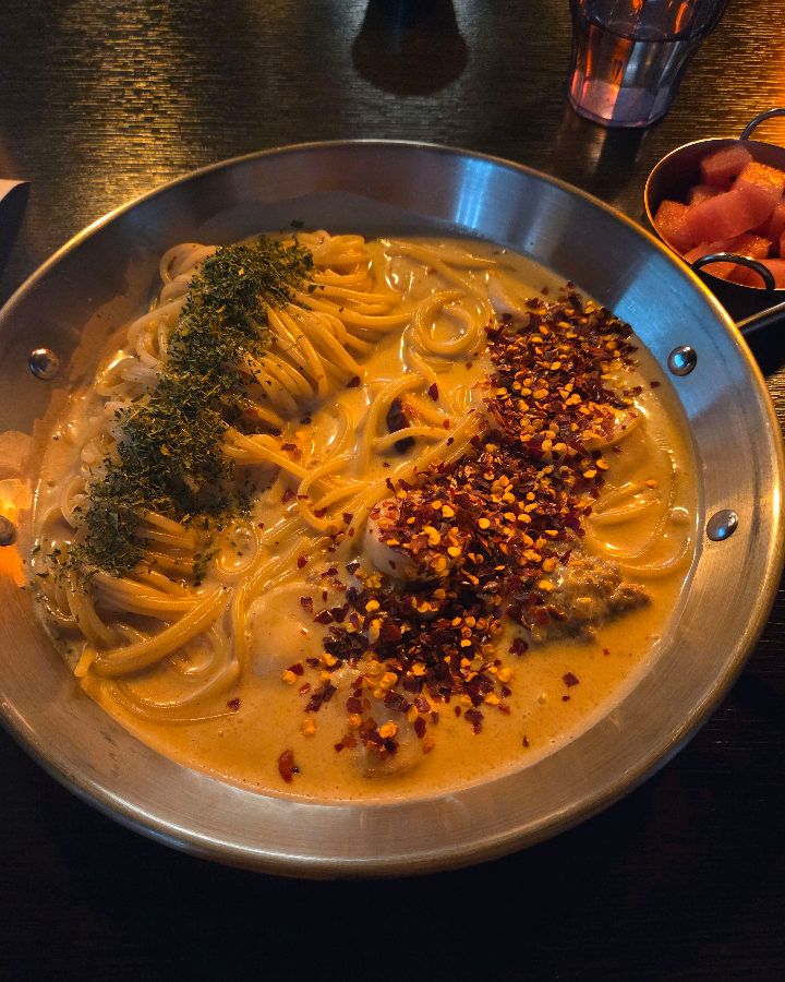 페퍼 관자 크림파스타