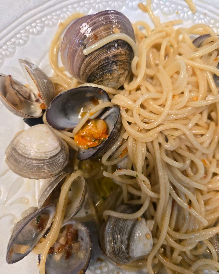 조개 오일 파스타