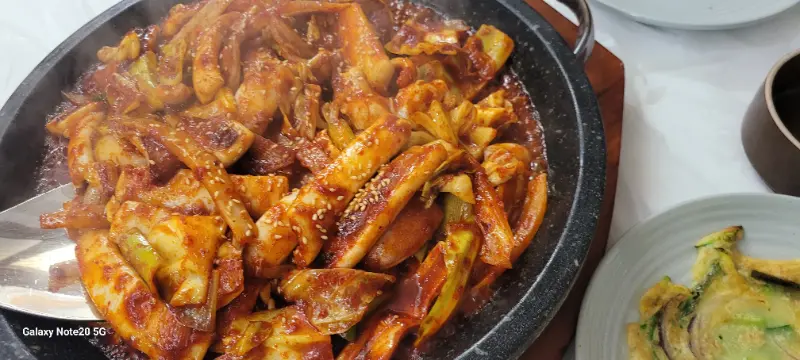 오징어볶음 근접샷
