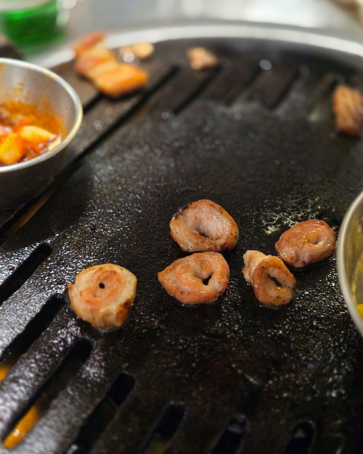 노릇노릇 구워진 막창