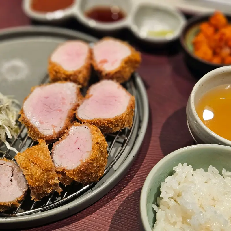 카츠오테 안심 단면