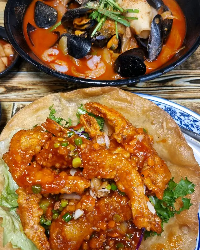 해물짬뽕과 새우깐풍기