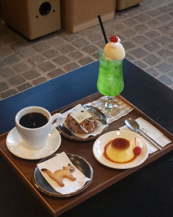 미도리 세트와 커피