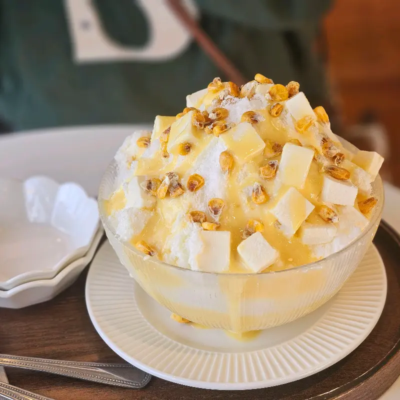 초당옥수수 빙수