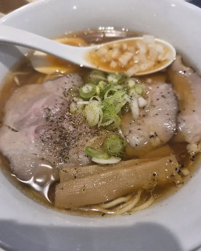 소유라멘 확대샷