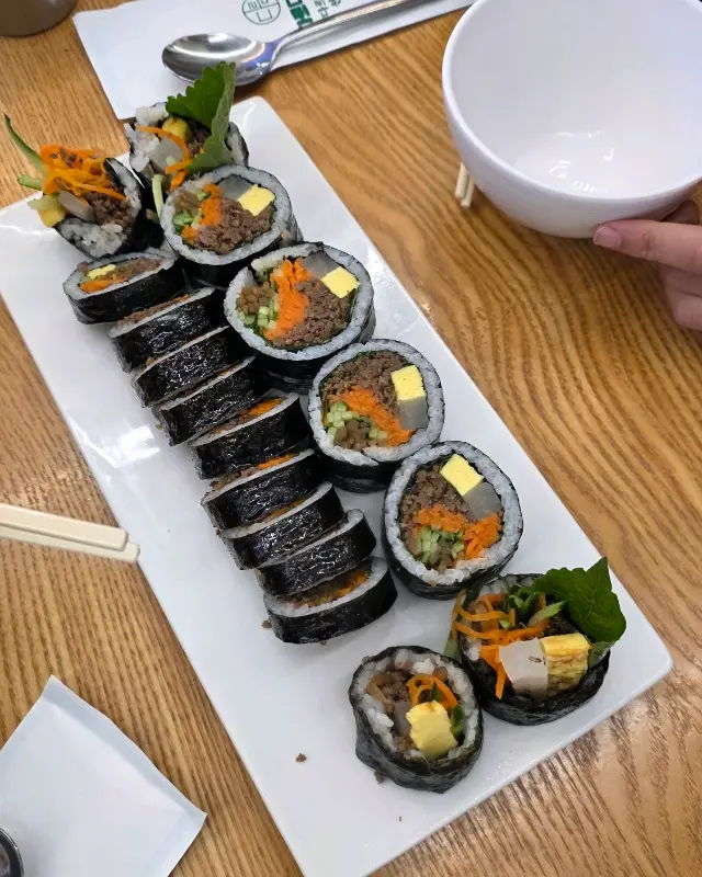 다르다김밥의 다양한 김밥 메뉴