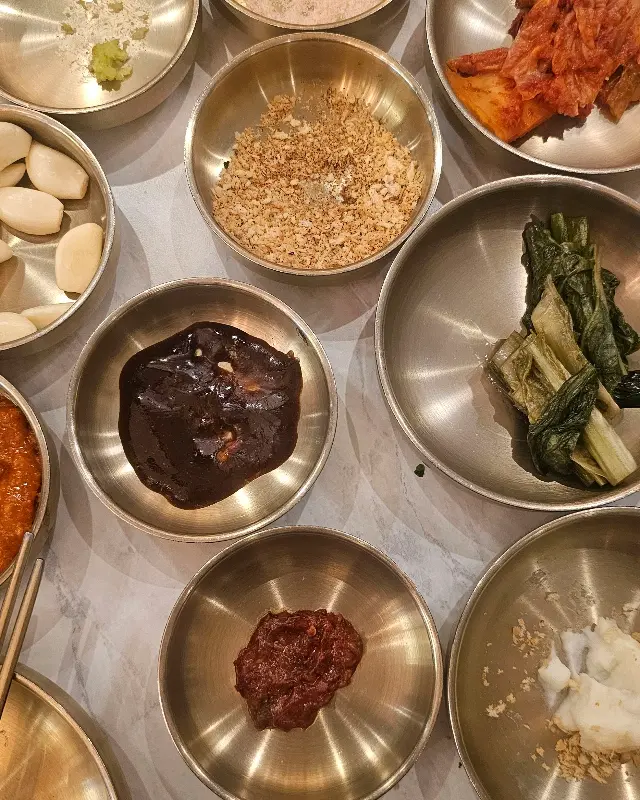 금성회관 상차림